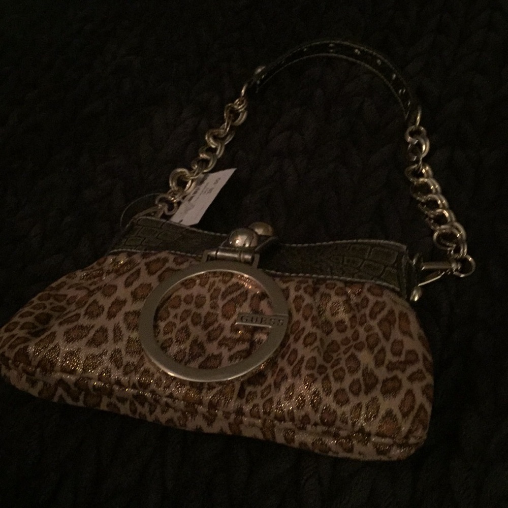 Guess leopard print small bag. NWT!